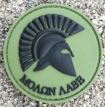 Molon Labe OD Green Velcro patch